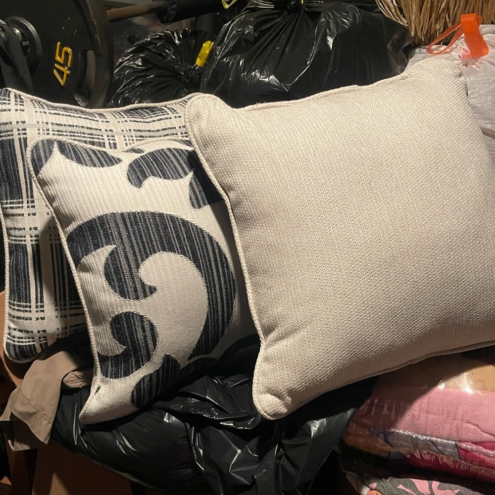 Great condition pillows for loving couch or bed and or chair